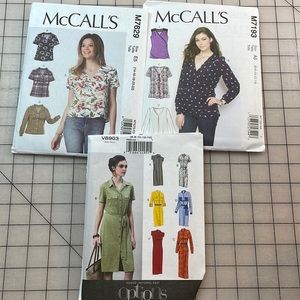 Three home sewing patterns